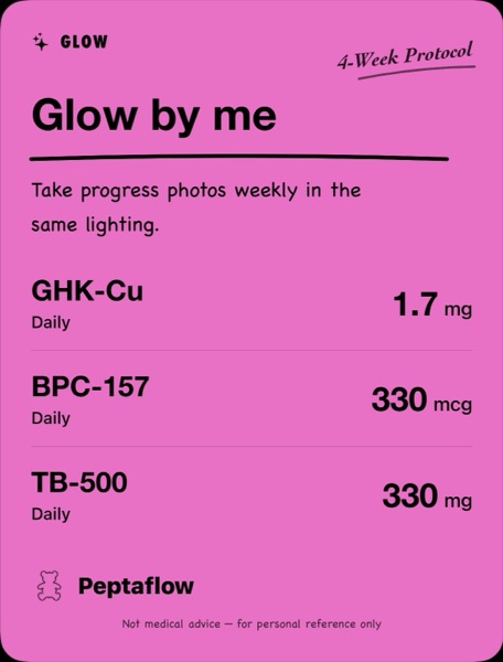 Glow stack card